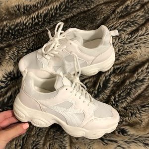 Chunky White Sneakers
